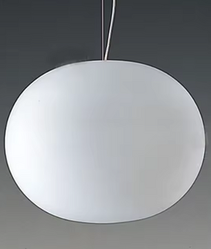 Witte Glazen Bol Hanglamp – Moderne LED Plafondlamp voor Woonkamer, Eetkamer & Slaapkamer