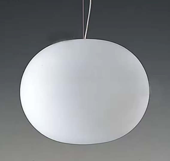 Witte Glazen Bol Hanglamp – Moderne LED Plafondlamp voor Woonkamer, Eetkamer & Slaapkamer