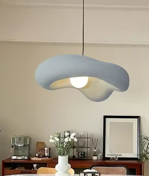 Scandinavische Crème Hanglamp – Minimalistische Wabi-Sabi Kroonluchter voor Woonkamer, Eetkamer & Slaapkamer