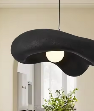 Scandinavische Crème Hanglamp – Minimalistische Wabi-Sabi Kroonluchter voor Woonkamer, Eetkamer & Slaapkamer