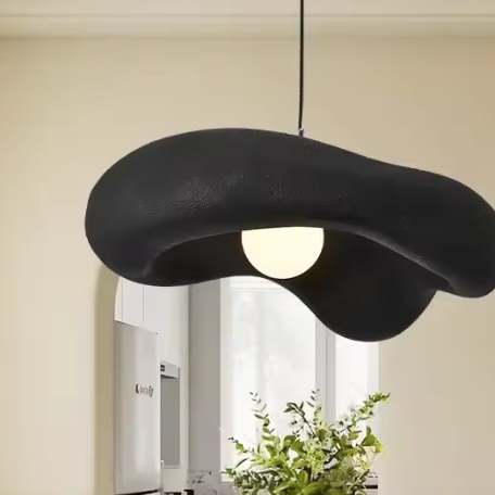 Scandinavische Crème Hanglamp – Minimalistische Wabi-Sabi Kroonluchter voor Woonkamer, Eetkamer & Slaapkamer