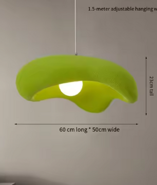 Scandinavische Crème Hanglamp – Minimalistische Wabi-Sabi Kroonluchter voor Woonkamer, Eetkamer & Slaapkamer