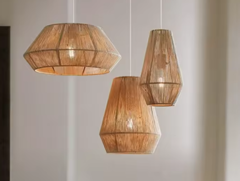 Retro Handgeweven Rotan Hanglamp – Japanse Wabi-Sabi Stijl, Natuurlijk & Sfeervol