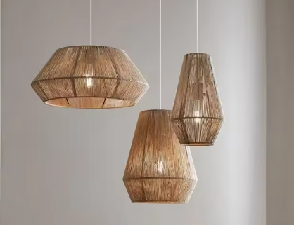 Retro Handgeweven Rotan Hanglamp – Japanse Wabi-Sabi Stijl, Natuurlijk & Sfeervol