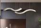 Luxe Kristallen LED Hanglamp – Dimbare Wave Kroonluchter met Afstandsbediening