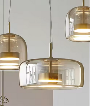 Luxe Glazen Kroonluchter – Designer Hanglamp met Verstelbaar Koord