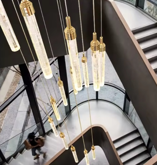 Nordic Kristallen Hanglamp – Moderne LED Plafondlamp voor Woonkamer, Slaapkamer & Restaurant