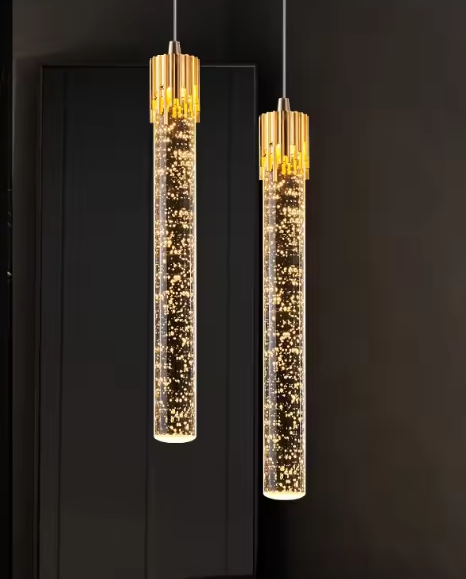 Nordic Kristallen Hanglamp – Moderne LED Plafondlamp voor Woonkamer, Slaapkamer & Restaurant