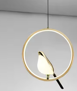 Ekster Vogel LED Hanglamp – Moderne Design Plafondlamp voor Slaapkamer & Nachtkastje
