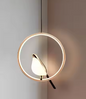 Ekster Vogel LED Hanglamp – Moderne Design Plafondlamp voor Slaapkamer & Nachtkastje