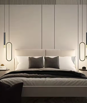 Scandinavische LED Hanglamp – Moderne Plafondlamp van IJzer & Acryl, 3 Lichtkleuren