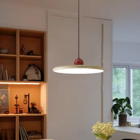 Moderne Retro Hanglamp – Platte LED Plafondlamp 30/40 cm