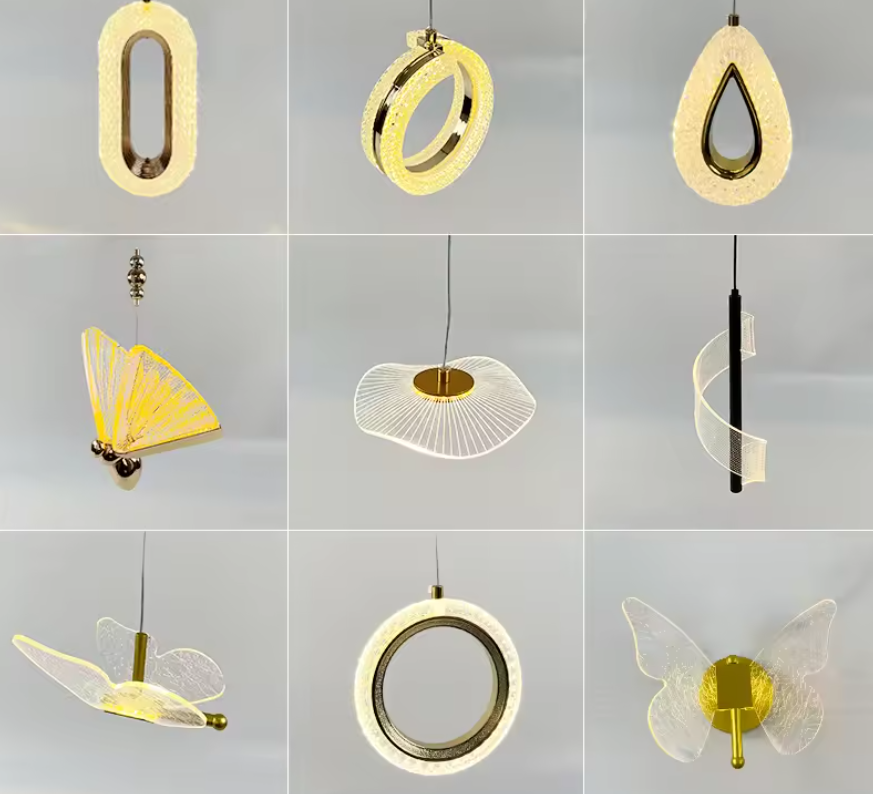Nordic LED Hanglamp – Moderne Verlichting Aluminium, Acryl, Metaal