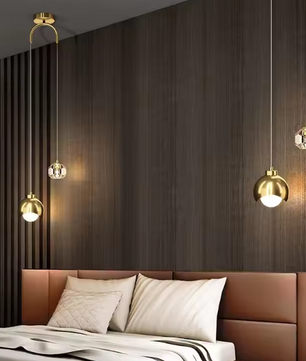 Moderne Kristallen Hanglamp – Luxe Minimalistisch Design voor Woonkamer & Slaapkamer