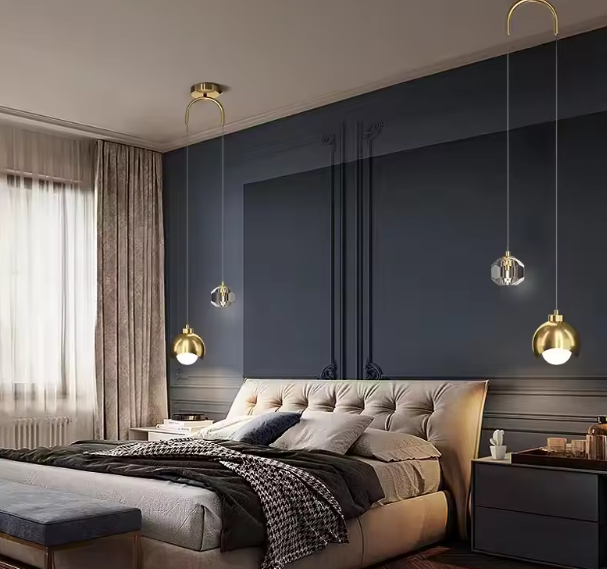 Moderne Kristallen Hanglamp – Luxe Minimalistisch Design voor Woonkamer & Slaapkamer