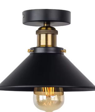 Vintage Industriële Plafondlamp – Rustiek Metalen Armatuur