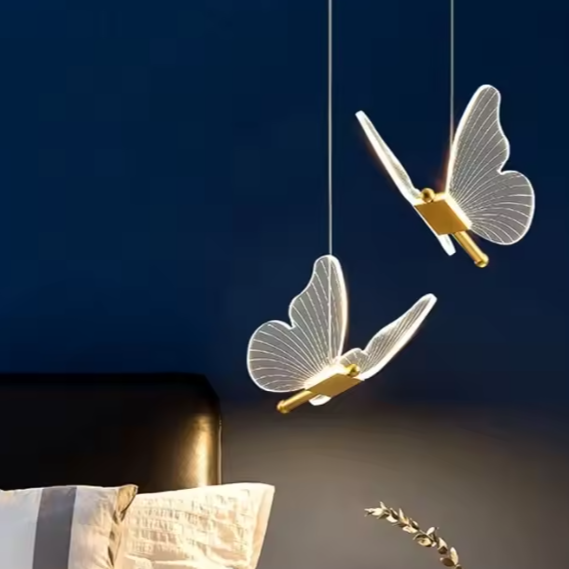 Nordic Vlinder LED Hanglamp – Moderne Plafondlamp