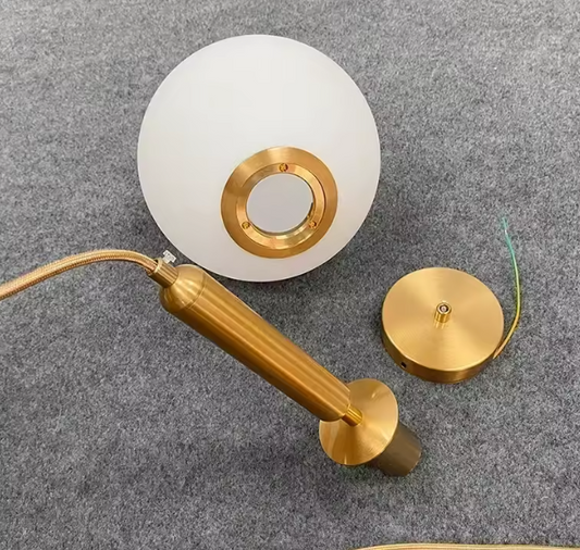 Moderne Kroonluchter – Glazen Bol LED Hanglamp voor Woonkamer, Eetkamer & Slaapkamer