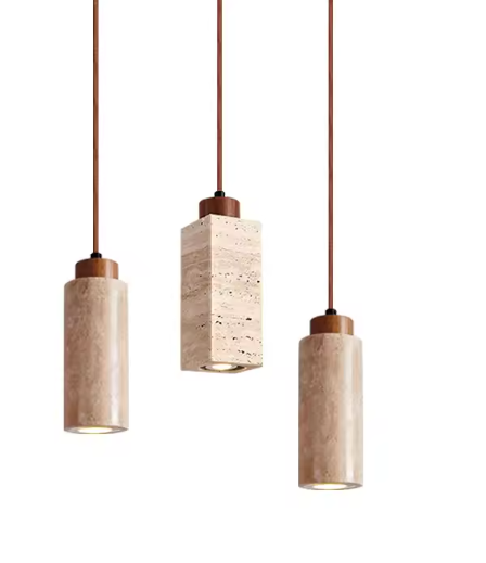 Wabi Sabi Hanglamp – Travertijn Plafondlamp
