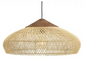 Boheemse Rotan Hanglamp – Handgeweven Rieten Kroonluchter met E27 Fitting, Scandinavisch Design