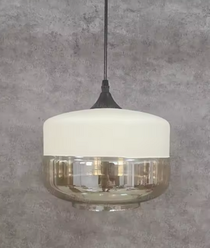 Moderne Nordic LED Hanglamp – Glas & Metaal, Zwart/Wit Design