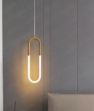Moderne Messing LED Hanglamp – U-Vormige Buis, Stijlvol & Minimalistisch