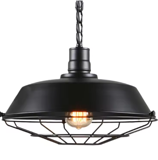 Industriële Retro Hanglamp – Vintage IJzeren Plafondlamp, E27 Fitting