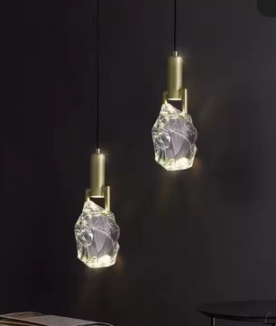 Moderne Kristallen Hanglamp – Luxe Messing & LED Verlichting, Elegant en Sfeervol