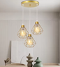 Vintage Industriële Hanglamp – Smeedijzeren Diamant Design, Modern en Stijlvol
