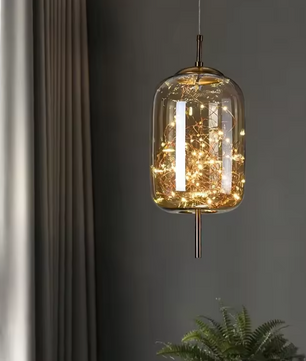 Moderne LED Hanglamp – Glazen Plafondlamp, Stijlvol & Sfeervol