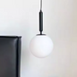 Moderne Glazen Bol Hanglamp – LED Armatuur met Aluminium & Glas, Stijlvol en Sfeervol