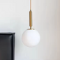 Moderne Glazen Bol Hanglamp – LED Armatuur met Aluminium & Glas, Stijlvol en Sfeervol