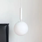 Moderne Glazen Bol Hanglamp – LED Armatuur met Aluminium & Glas, Stijlvol en Sfeervol