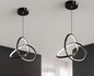 Glanzende LED Hanglamp – Moderne Plafondlamp met 3 Lichtkleuren, Acryl & Metaal