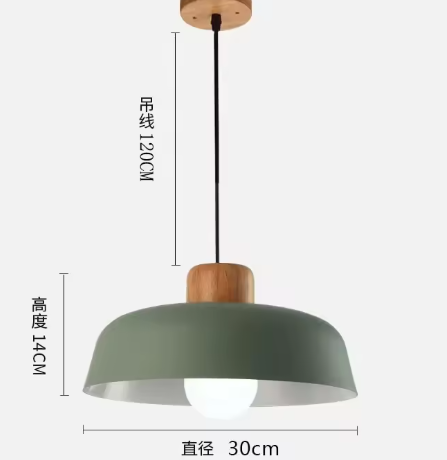 Scandinavische Houten Hanglamp – Moderne Macaron Plafondlamp voor Woonkamer, Slaapkamer & Studeerkamer