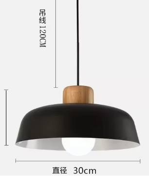 Scandinavische Houten Hanglamp – Moderne Macaron Plafondlamp voor Woonkamer, Slaapkamer & Studeerkamer