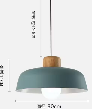 Scandinavische Houten Hanglamp – Moderne Macaron Plafondlamp voor Woonkamer, Slaapkamer & Studeerkamer