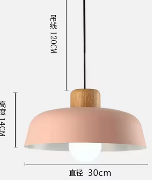 Scandinavische Houten Hanglamp – Moderne Macaron Plafondlamp voor Woonkamer, Slaapkamer & Studeerkamer