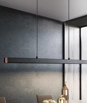Moderne LED Hanglamp – Strakke Kroonluchter voor Woonkamer, Eetkamer & Kantoor