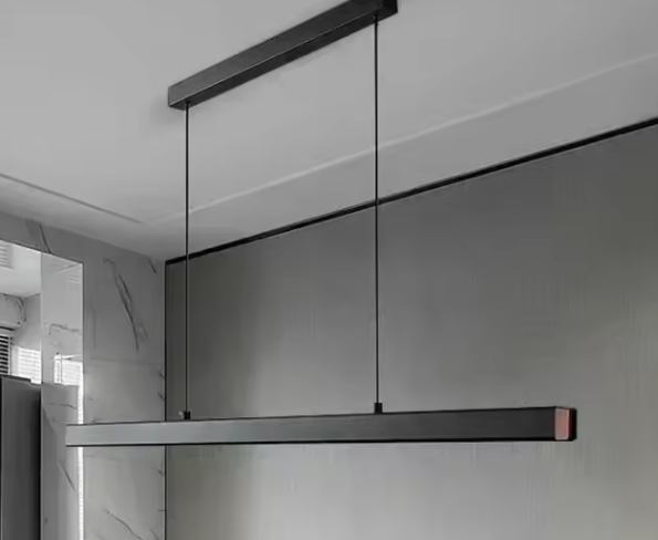 Moderne LED Hanglamp – Strakke Kroonluchter voor Woonkamer, Eetkamer & Kantoor