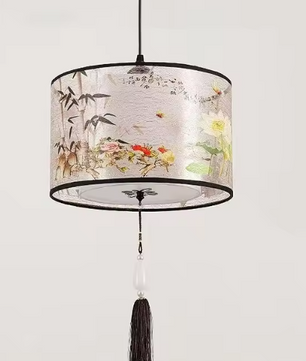 Nordic Stoffen LED Hanglamp – Moderne Kroonluchter voor Woonkamer & Slaapkamer