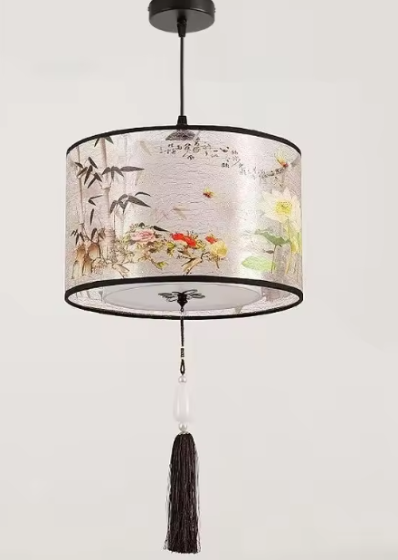 Nordic Stoffen LED Hanglamp – Moderne Kroonluchter voor Woonkamer & Slaapkamer