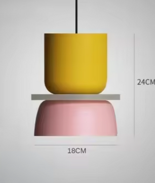 Moderne Macaron LED Hanglamp – Kleurrijke Plafondlamp voor Eetkamer & Slaapkamer