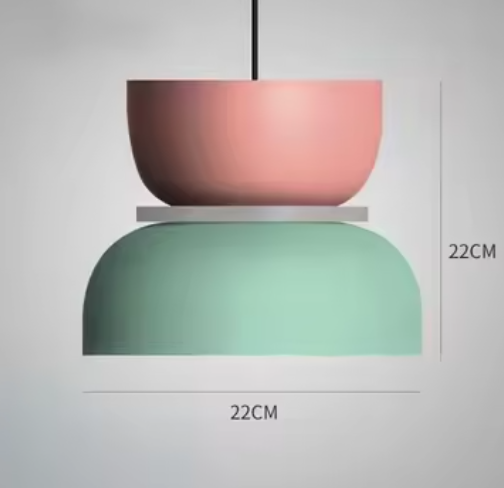 Moderne Macaron LED Hanglamp – Kleurrijke Plafondlamp voor Eetkamer & Slaapkamer