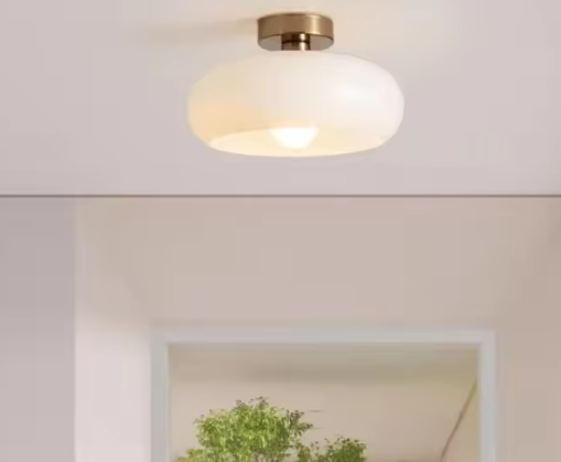 Nordic Retro Glazen Hanglamp – Moderne Plafondlamp voor Eetkamer & Woonkamer