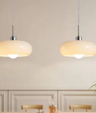 Nordic Retro Glazen Hanglamp – Moderne Plafondlamp voor Eetkamer & Woonkamer