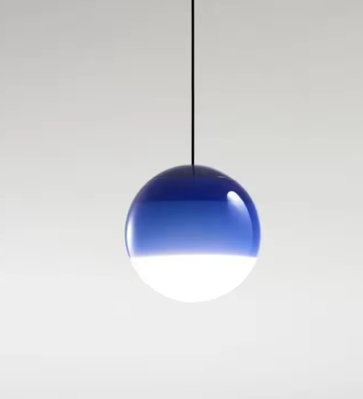 Nordic Kleurrijke Glazen Bol Hanglamp – Moderne LED Plafondlamp voor Eetkamer & Slaapkamer