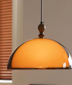 Bauhaus Scandinavische Hanglamp – Acryl & Hout Plafondlamp voor Eetkamer & Woonkamer