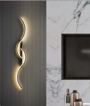 Moderne LED Wandlamp – Minimalistische Lange Strip Wandverlichting