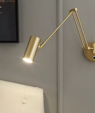 Dimbare LED Wandlamp – Moderne Opklapbare Leeslamp met Telescopische Arm